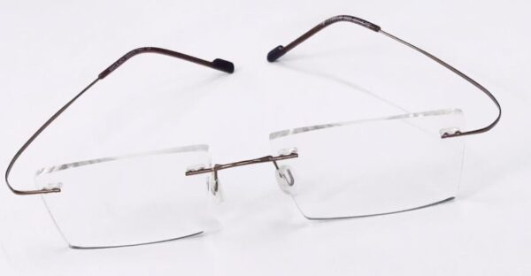 Rimless crystal frame